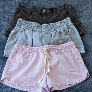 3 Pairs Of Shorts Size Large Aerie Wild Fable No Boundaries
